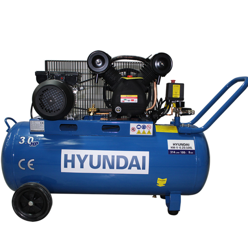 Hyundai HK.HM-V-0.25 Çift Kafa Kompresör 100LT